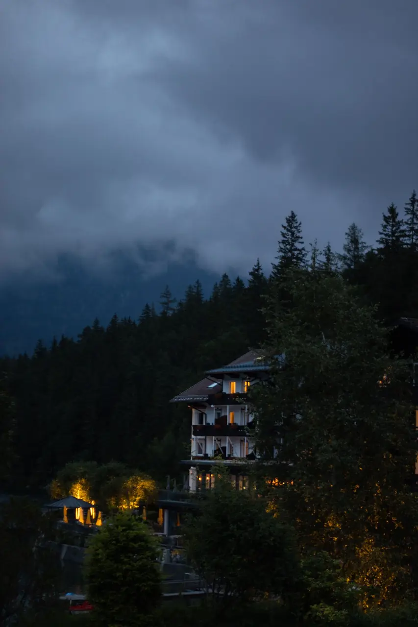 Abendstimmung über dem Resort